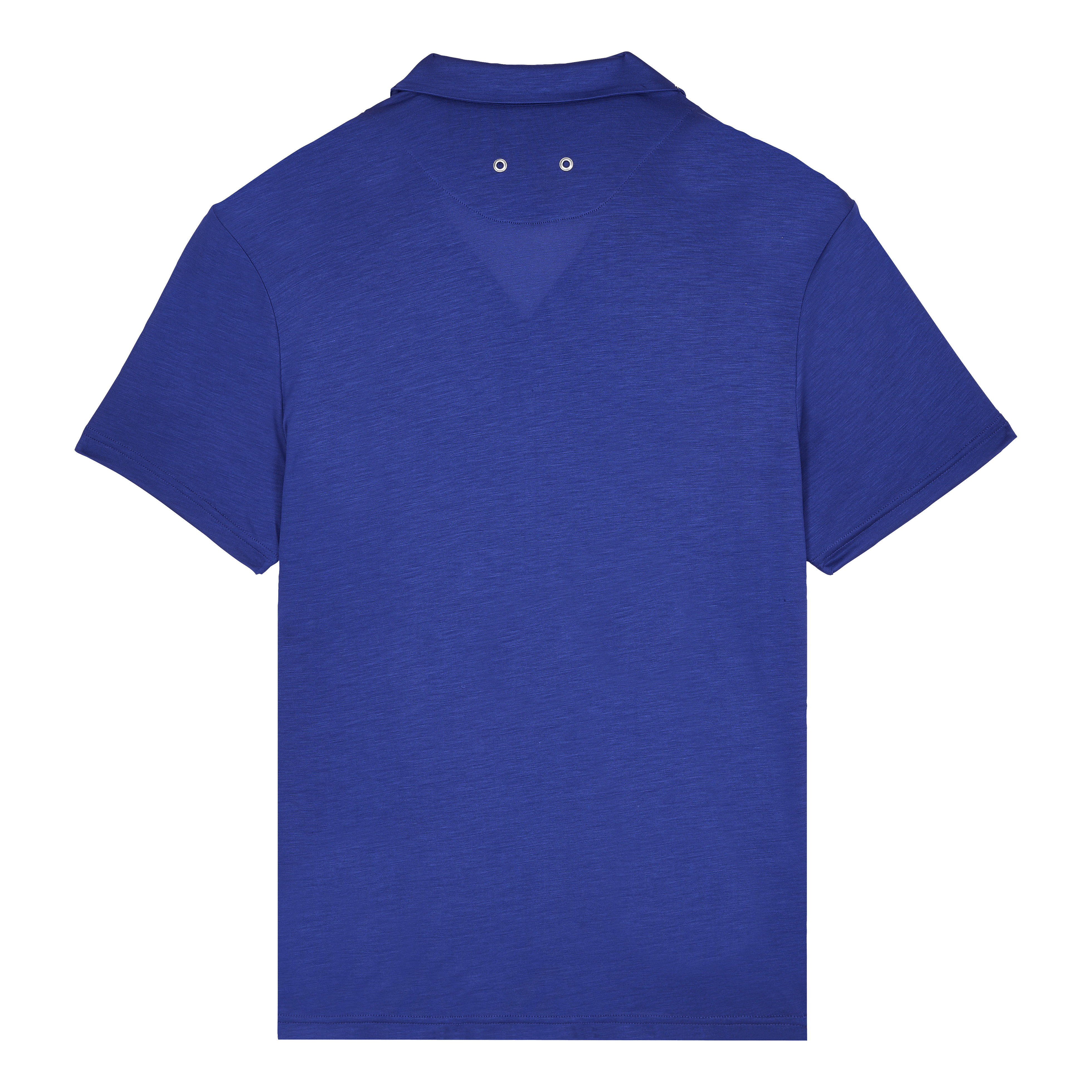 Men Tencel Polo Shirt Solid - 2