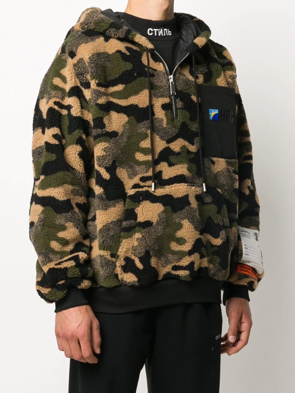 textured camouflage sweatshirt - 3