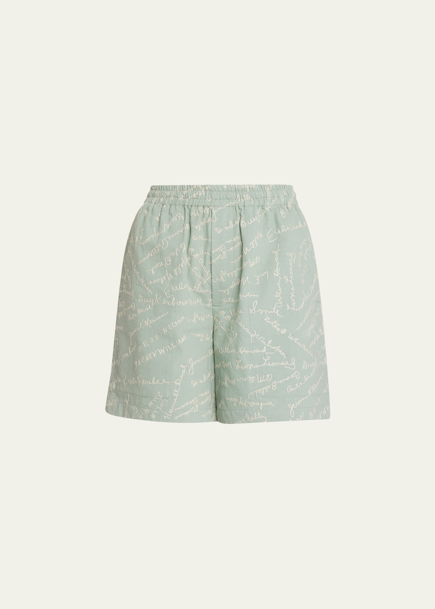 Powder Signature Embroidered Shorts - 1