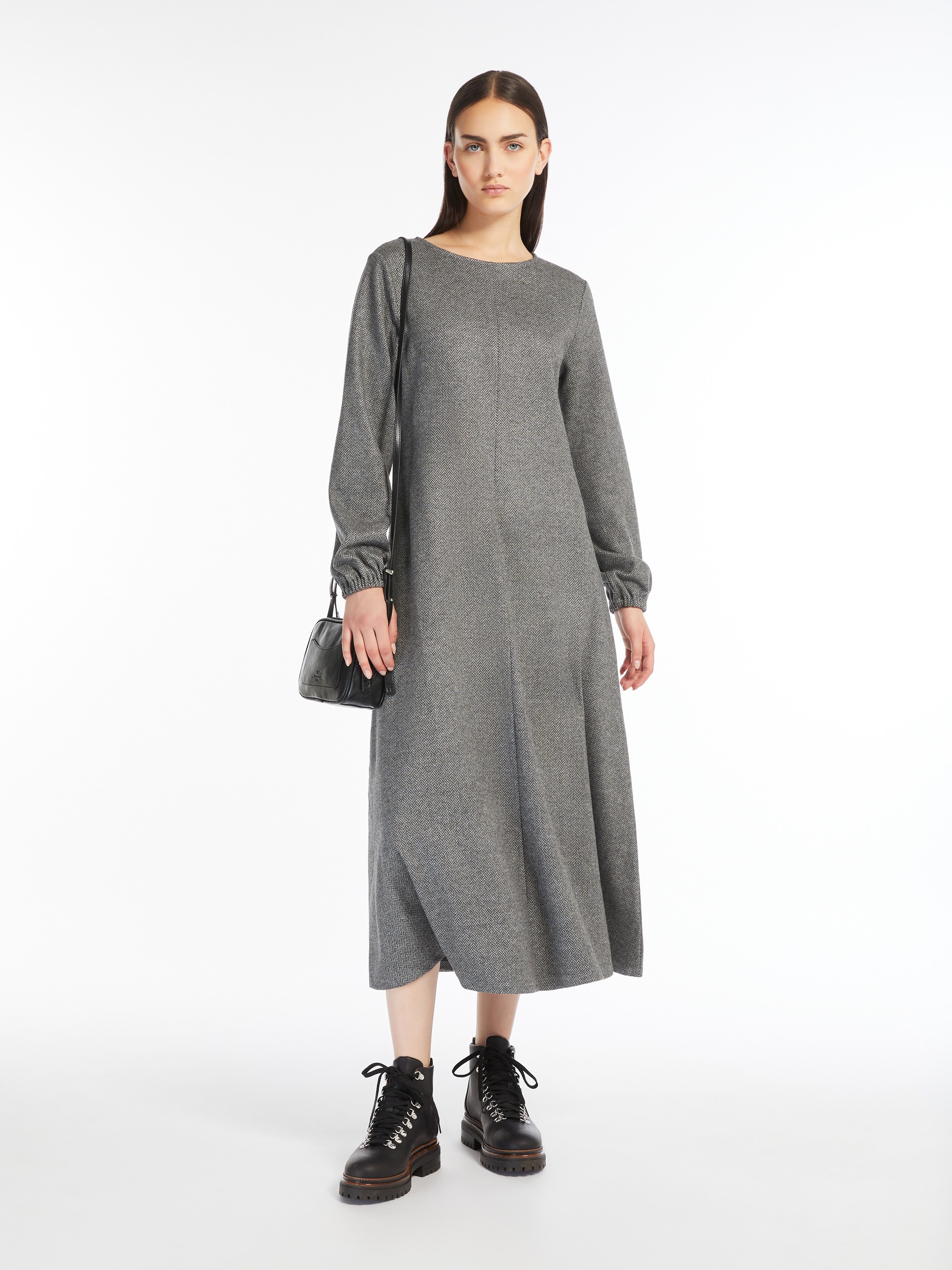 WILMA Flowing jacquard jersey dress - 2