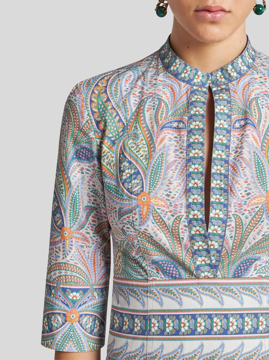 ワンピース ETRO Flounced cotton dress Beige 22154825_51906939_1000.jpg