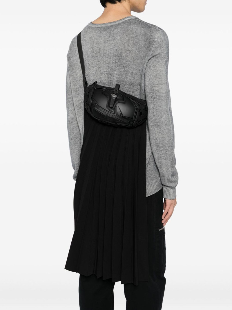 Innerraum draped-detail plissé-effect shoulder bag outlook