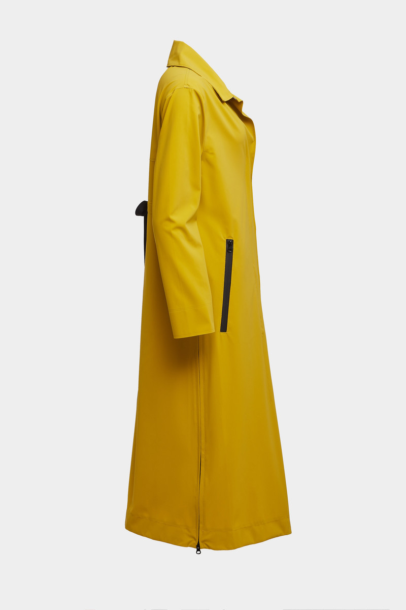Hornstull Matte Long Raincoat Gold 5