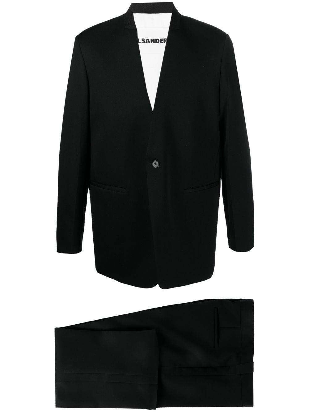 single-breasted two-piece suit - 1