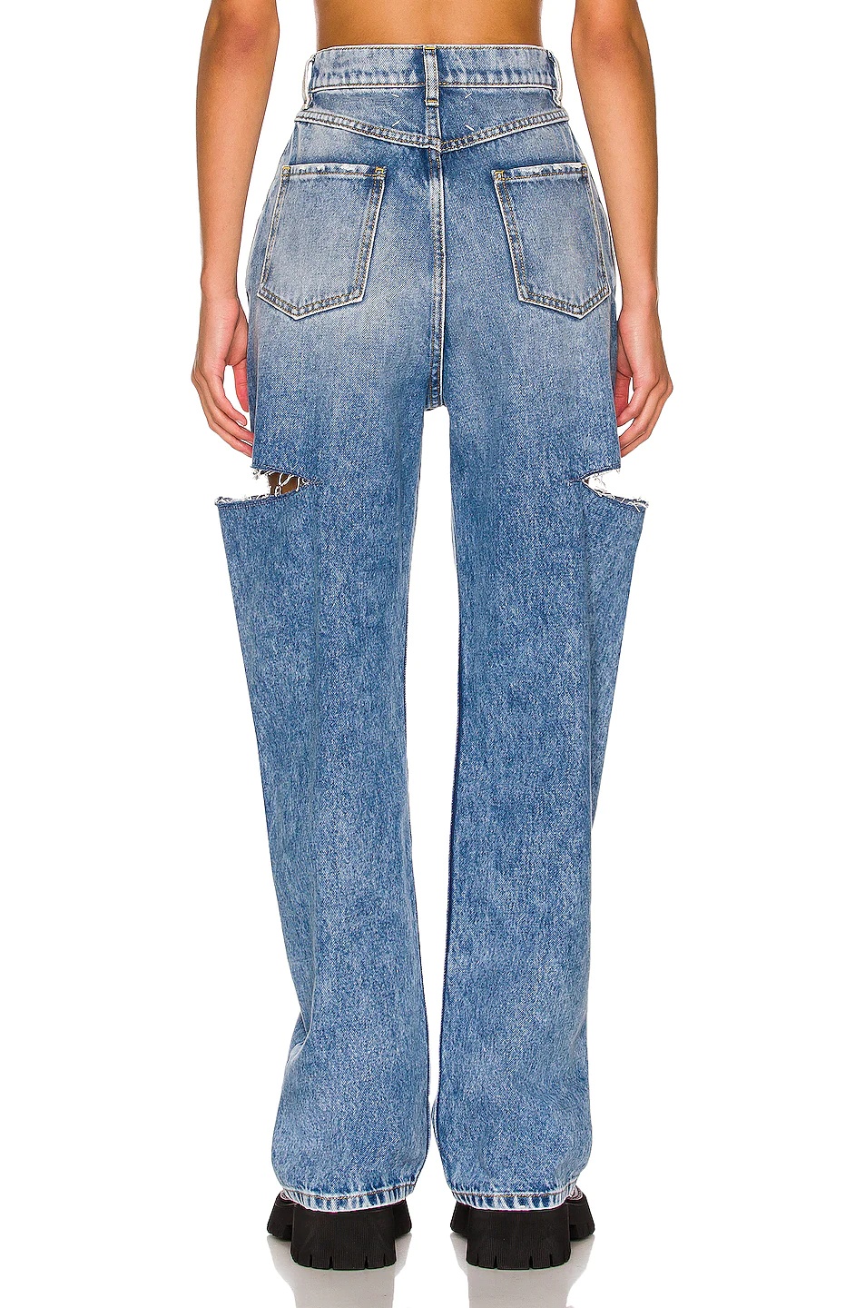 5 Pocket Side Slit Jean - 3