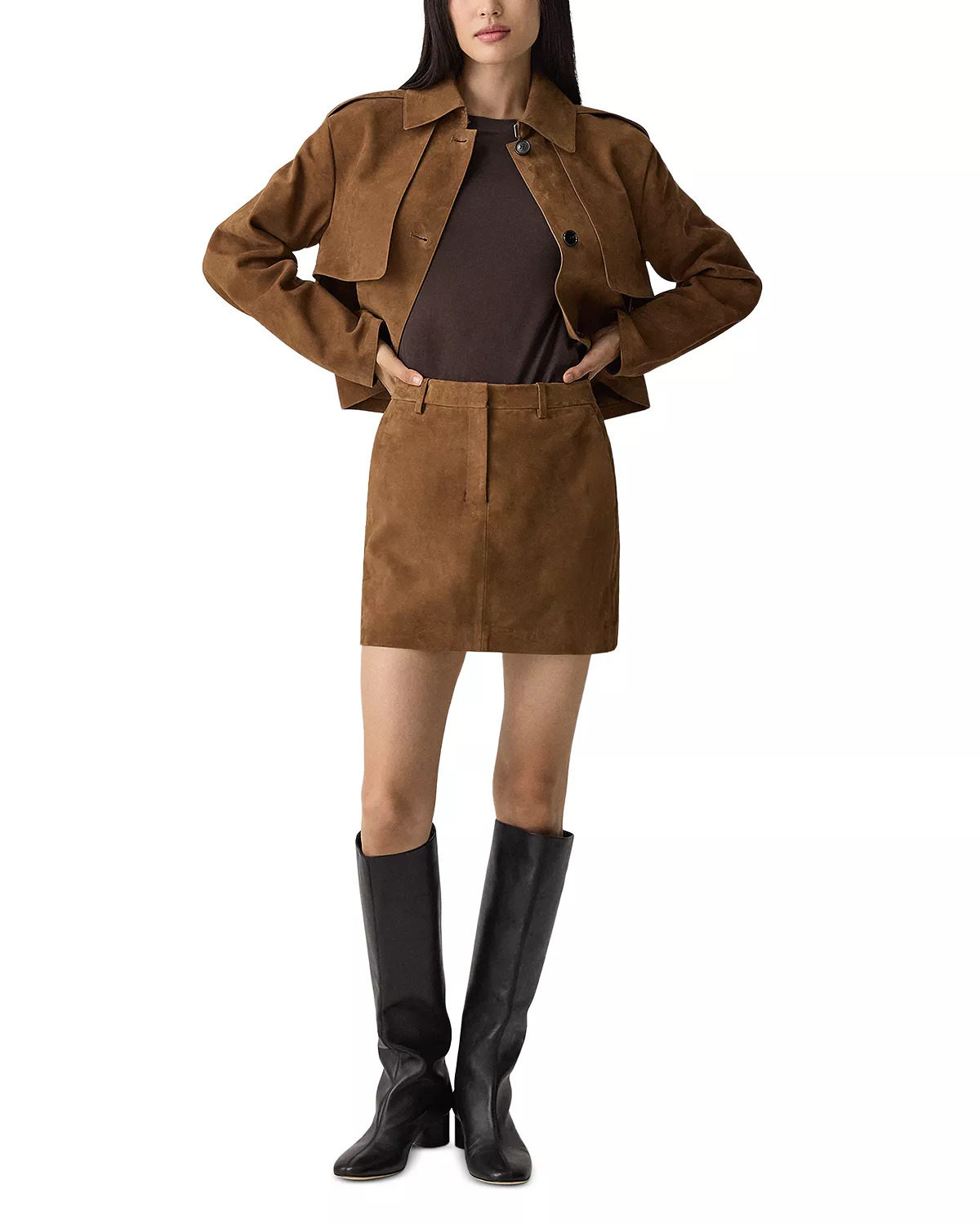 Leather Trouser Mini Skirt - 3