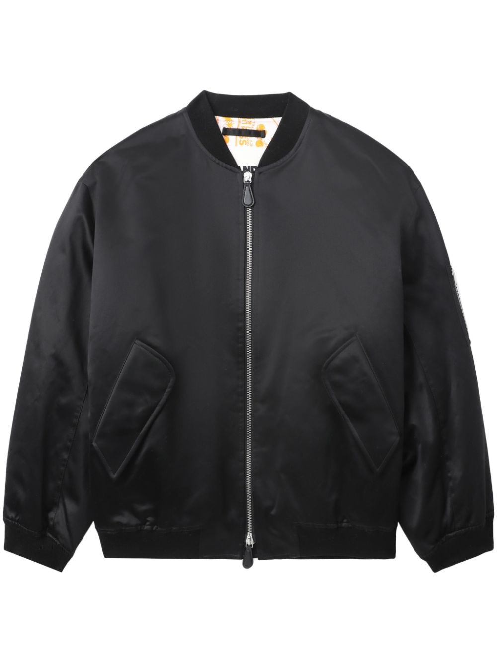 Zipped sleeve bomber jacket - 1