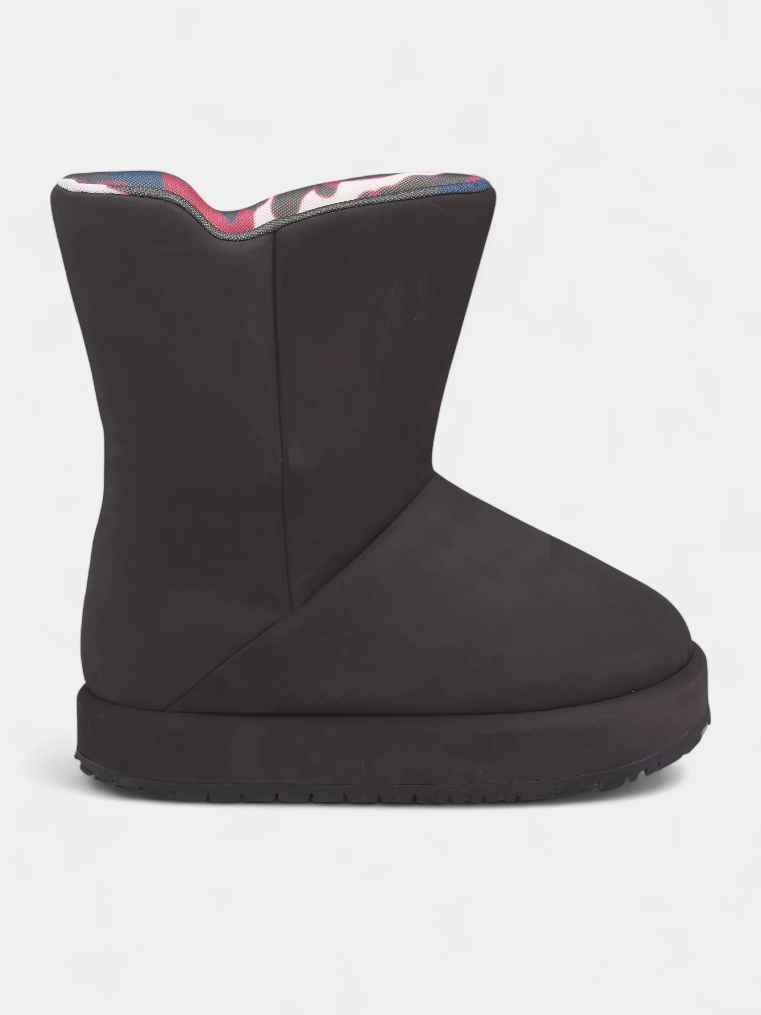 Black Leather Neve Nabuk Boots - 1