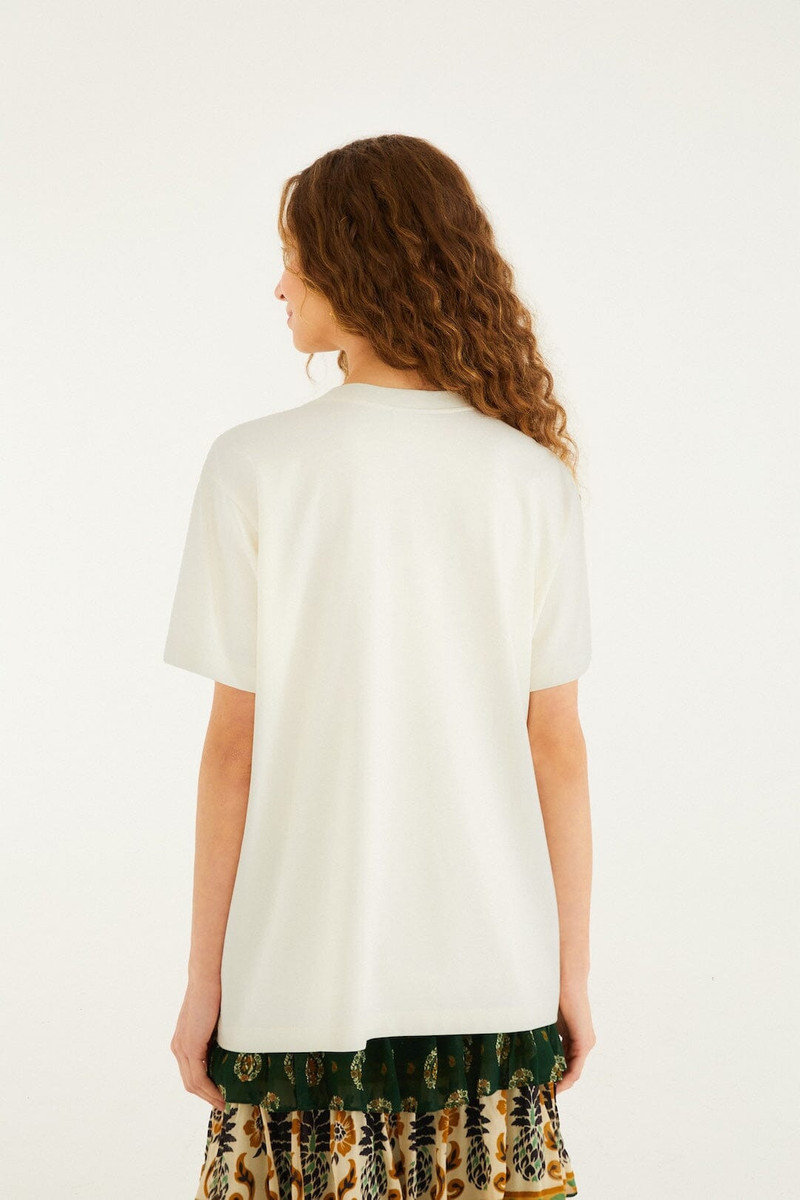 Off-White Xmas Bikinis Organic Cotton T-Shirt 4