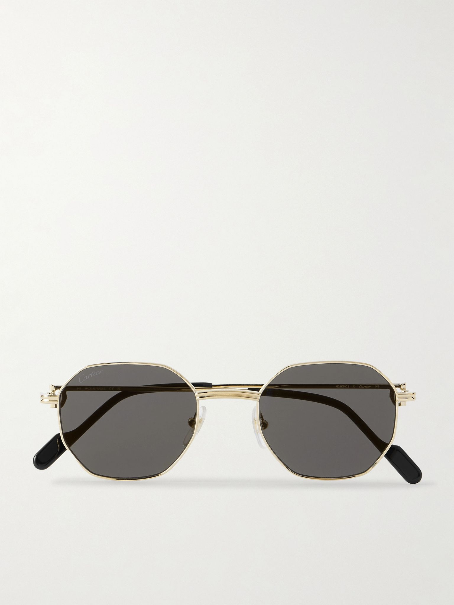 Première de Cartier hexagon-frame gold-tone sunglasses Gold - 1