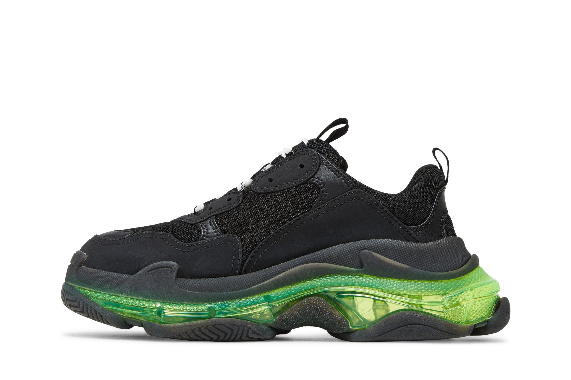 Balenciaga Wmns Triple S 'Black Yellow Fluo' - 3