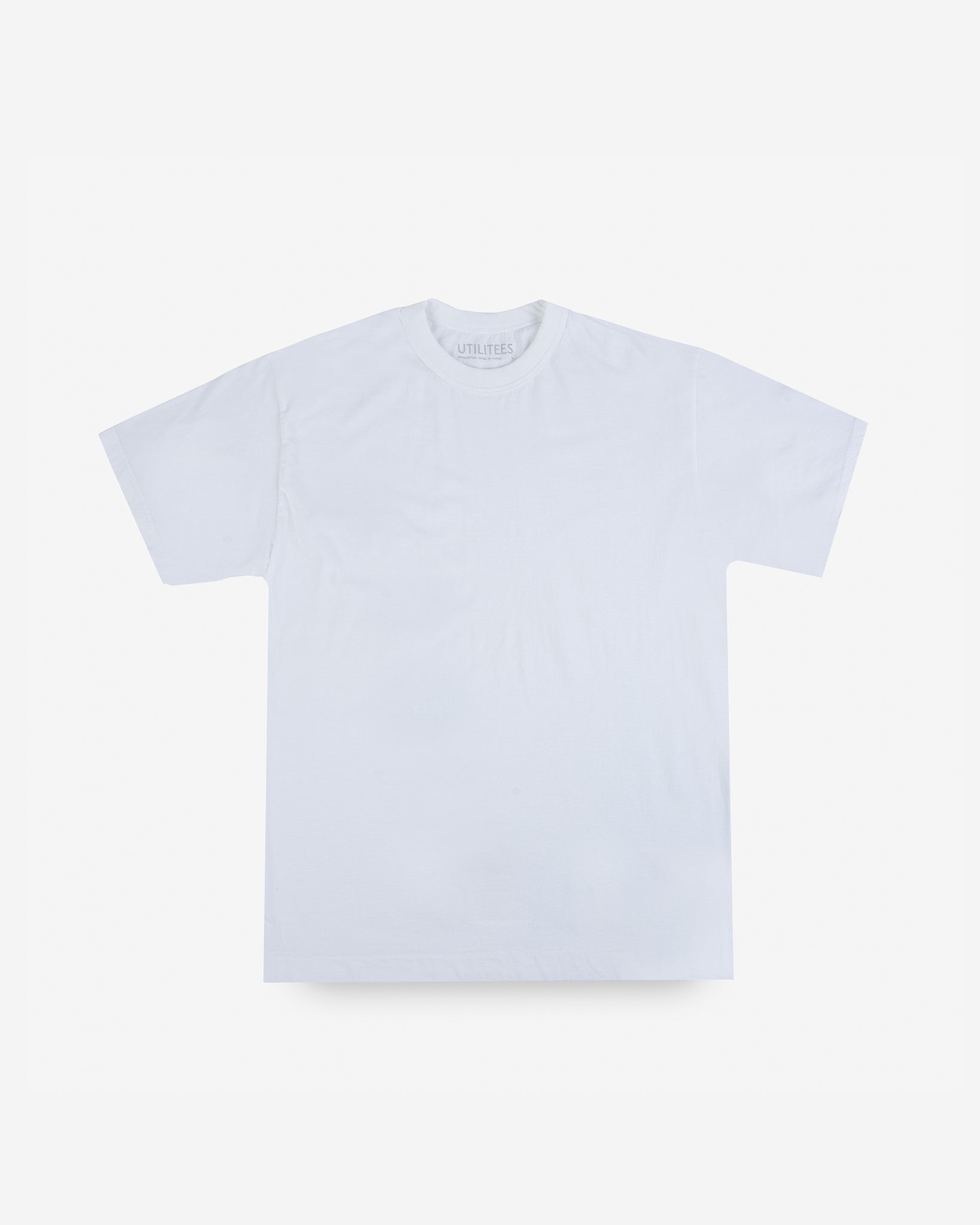 UTIL-WHT UTILITEES - 5.5oz Loopwheel Crew Neck T-Shirt - White - 1
