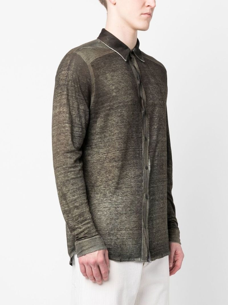 acid-wash button-up shirt 3