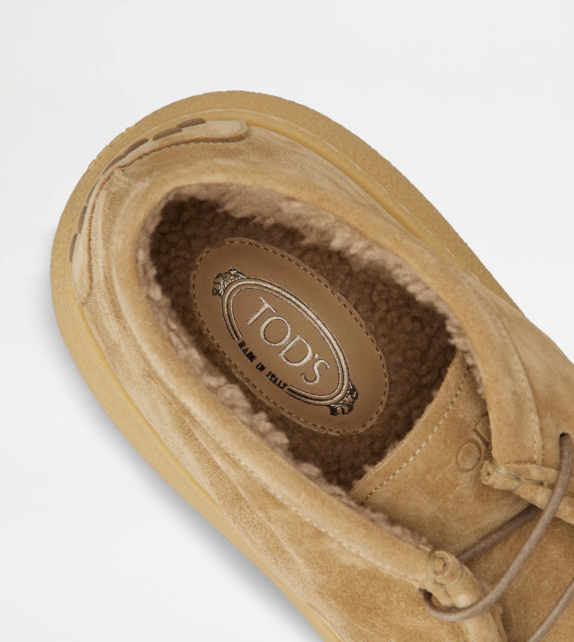 TOD'S W. G. DESERT BOOTS IN SUEDE - BEIGE - 6