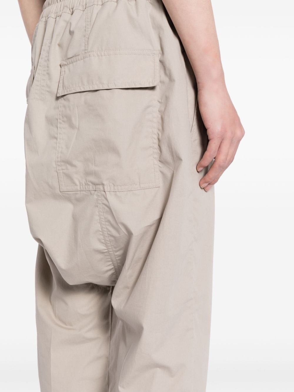 Lido drop-crotch cotton trousers - 5