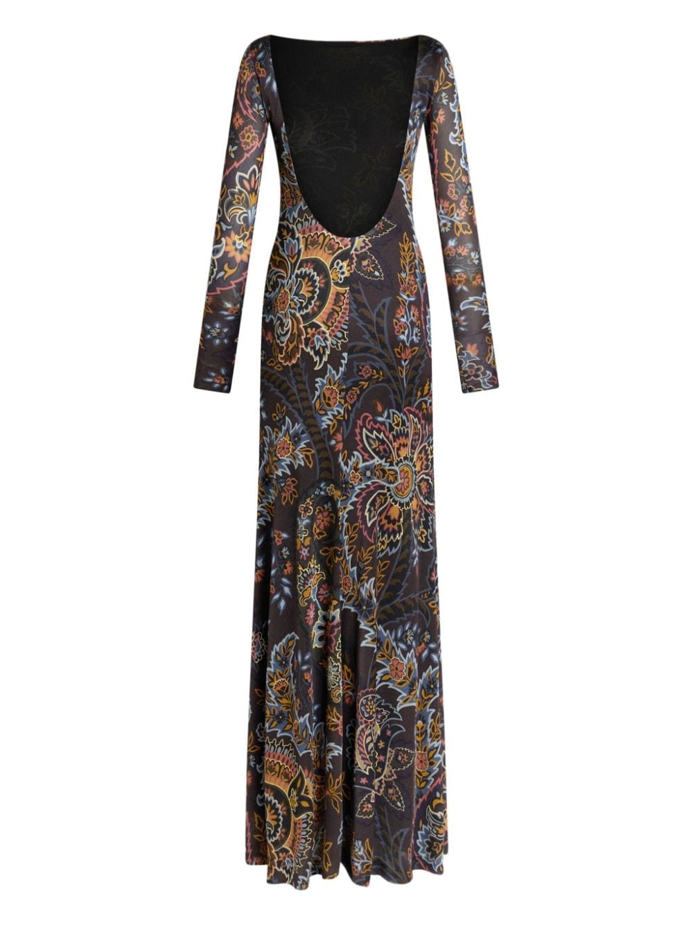 paisley print maxi-dress - 6