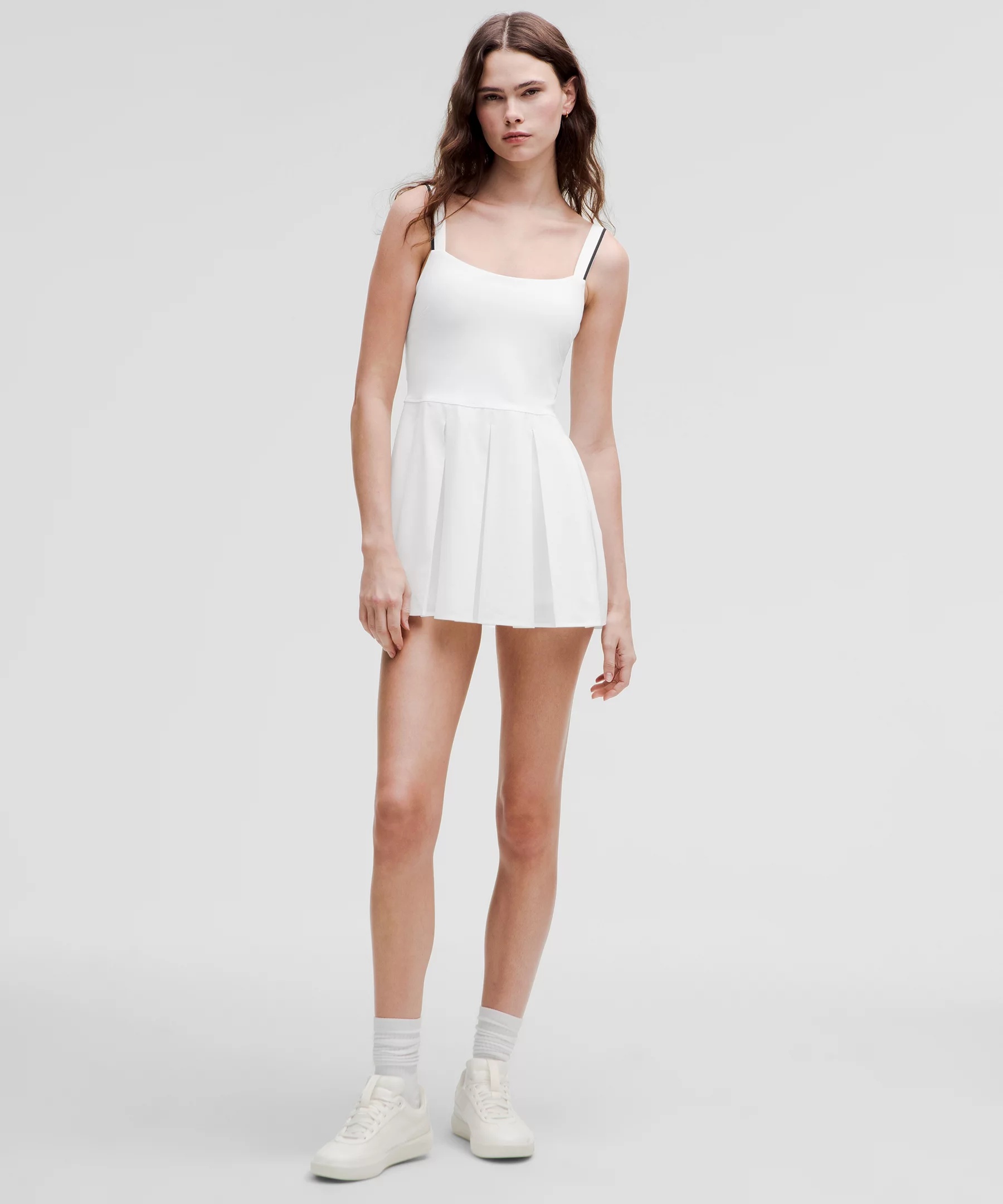 Box-Pleat Short-Lined Tennis Dress - 1