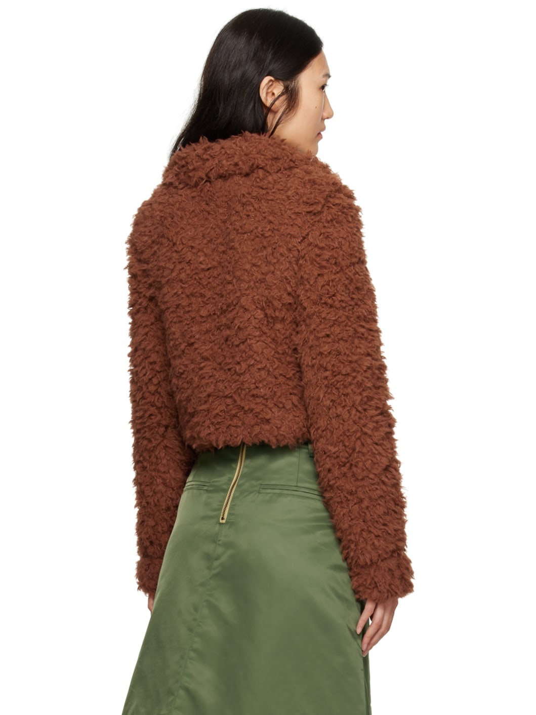 Brown Goldie Faux-Fur Cardigan - 3