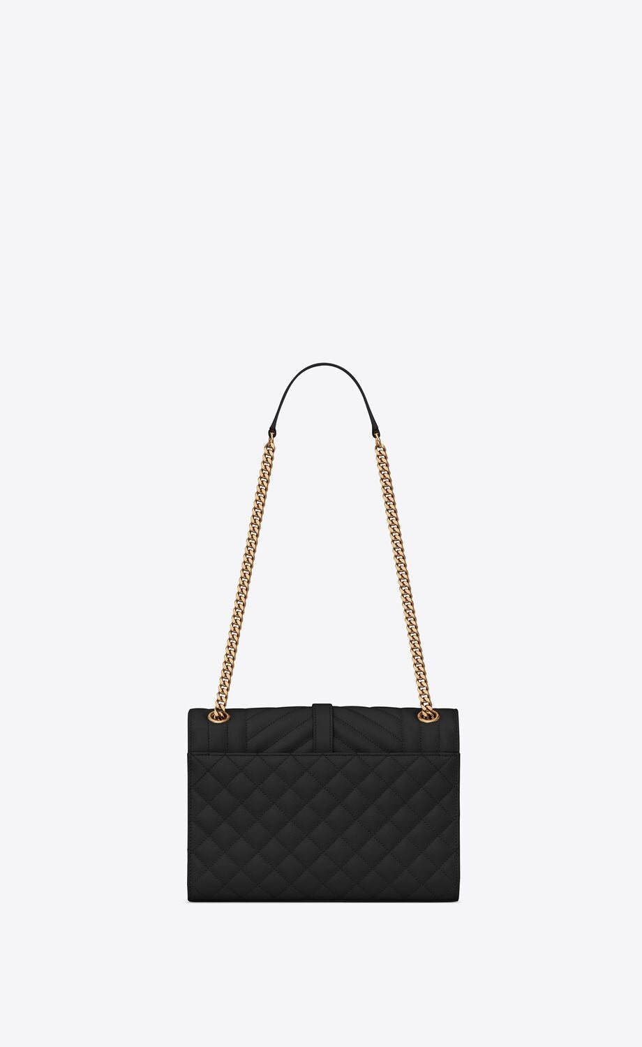 Saint Laurent Women Medium Envelope Quilted Leather Bag - 4