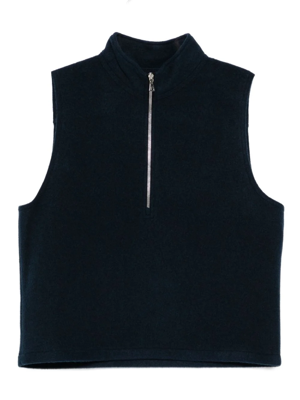 virgin wool zip-up gilet - 1