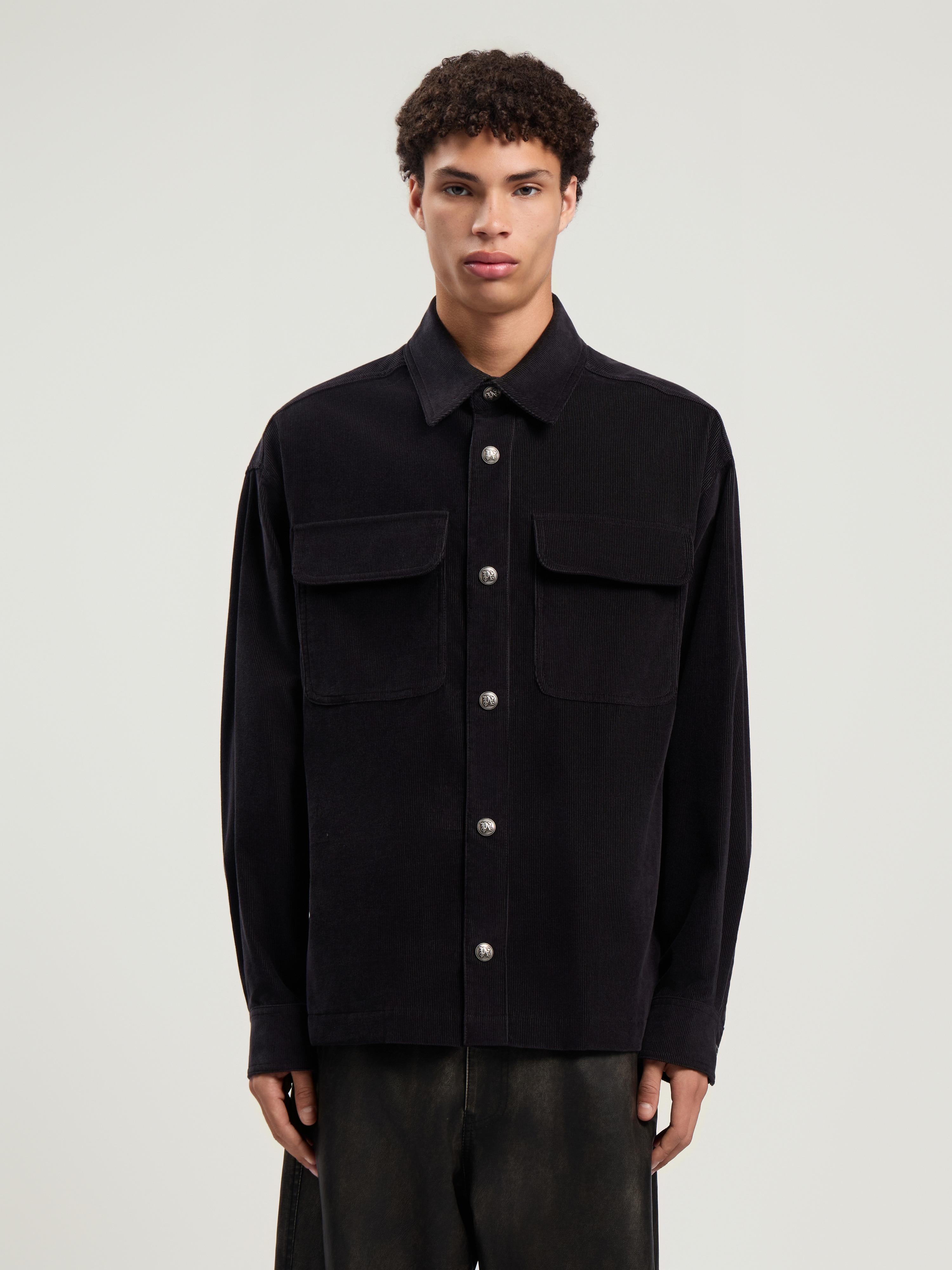 Classic Logo Cord Overshirt - 3