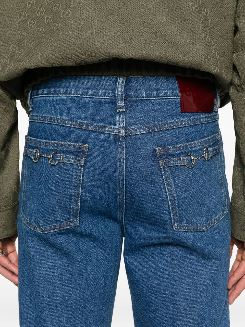 Gucci Men Slim Fit Denim Cotton Jeans - 2