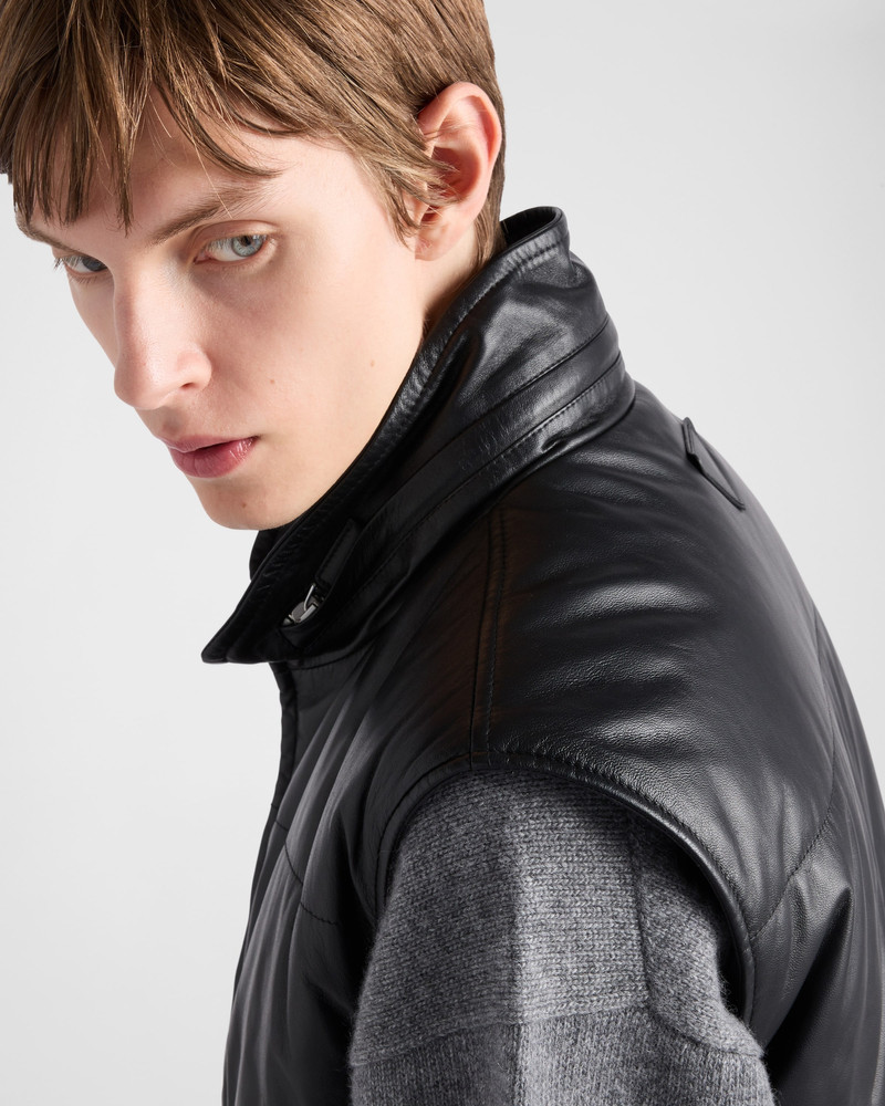 Nappa leather waistcoat 3