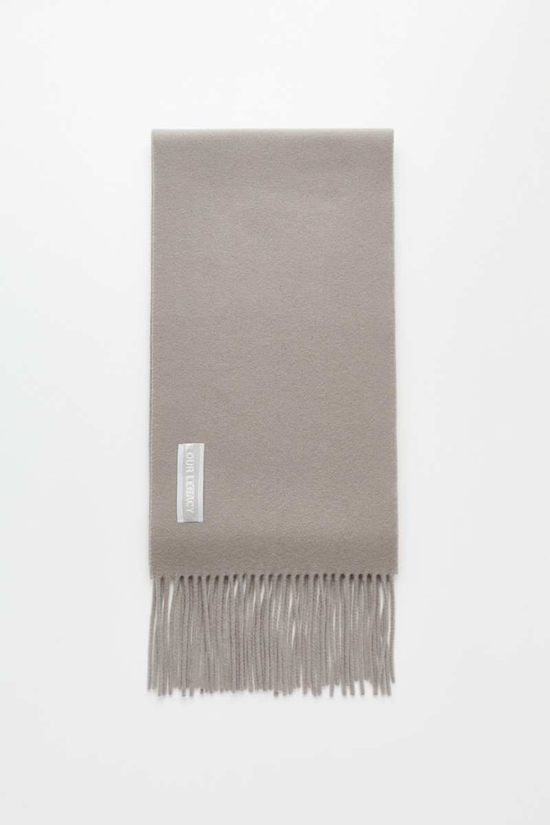 Estate Scarf Dark Cloud Double Wool 1