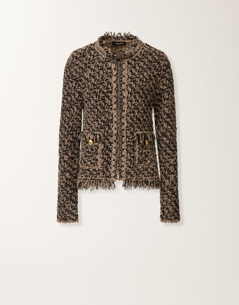Jacket in tweed and sequins 1