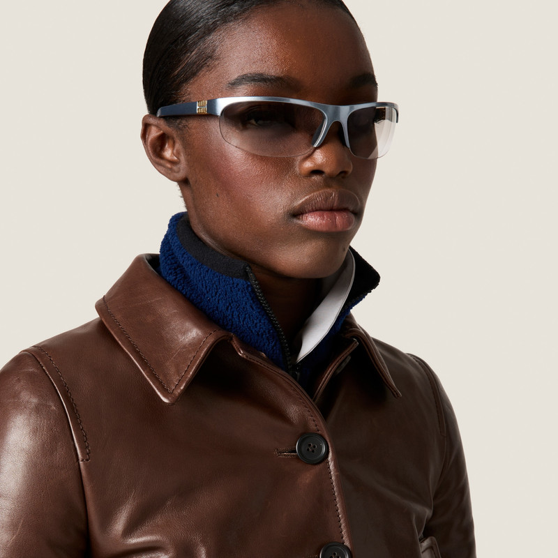 Cotton fleece cropped sweatshirt 4