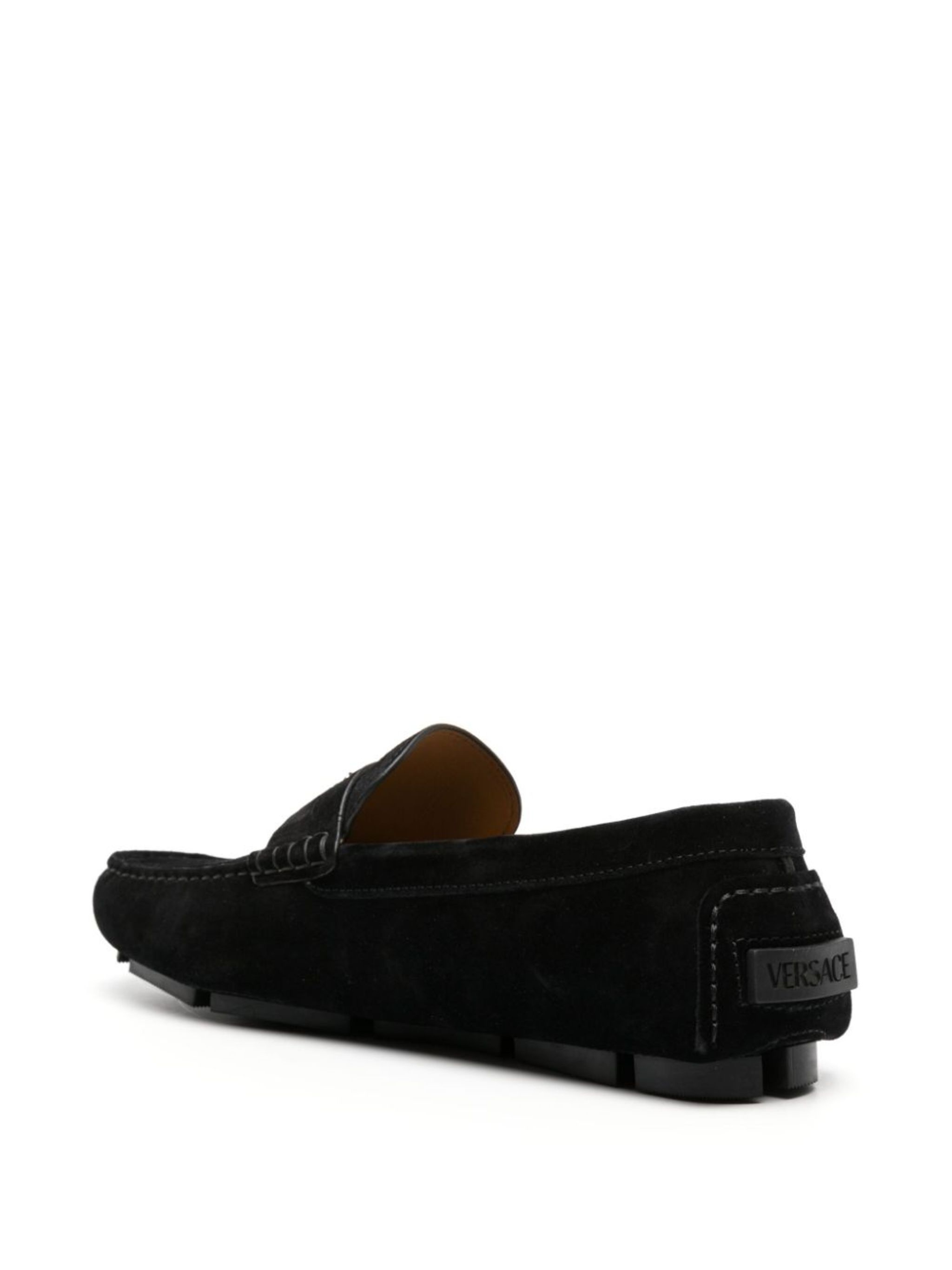 Medusa Head suede loafers - 3