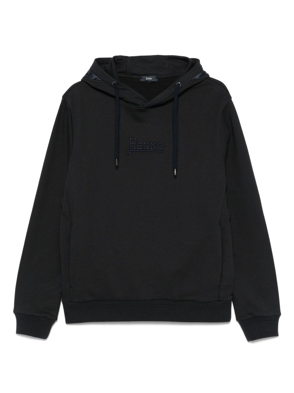 Logo cotton hoodie - 1