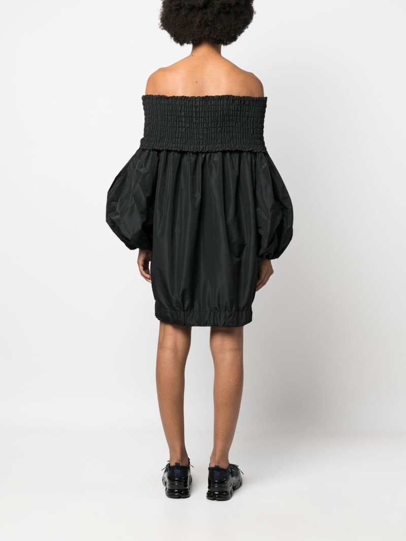 off-shoulder puff-sleeve dress 4