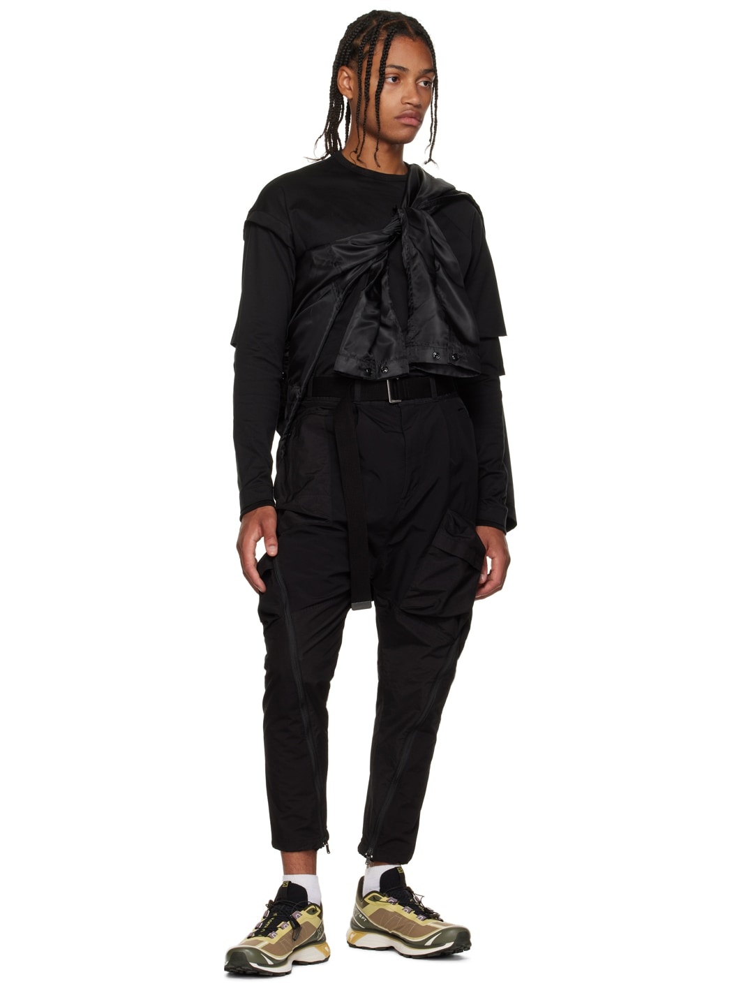 Black Tactical Cargo Pants - 4