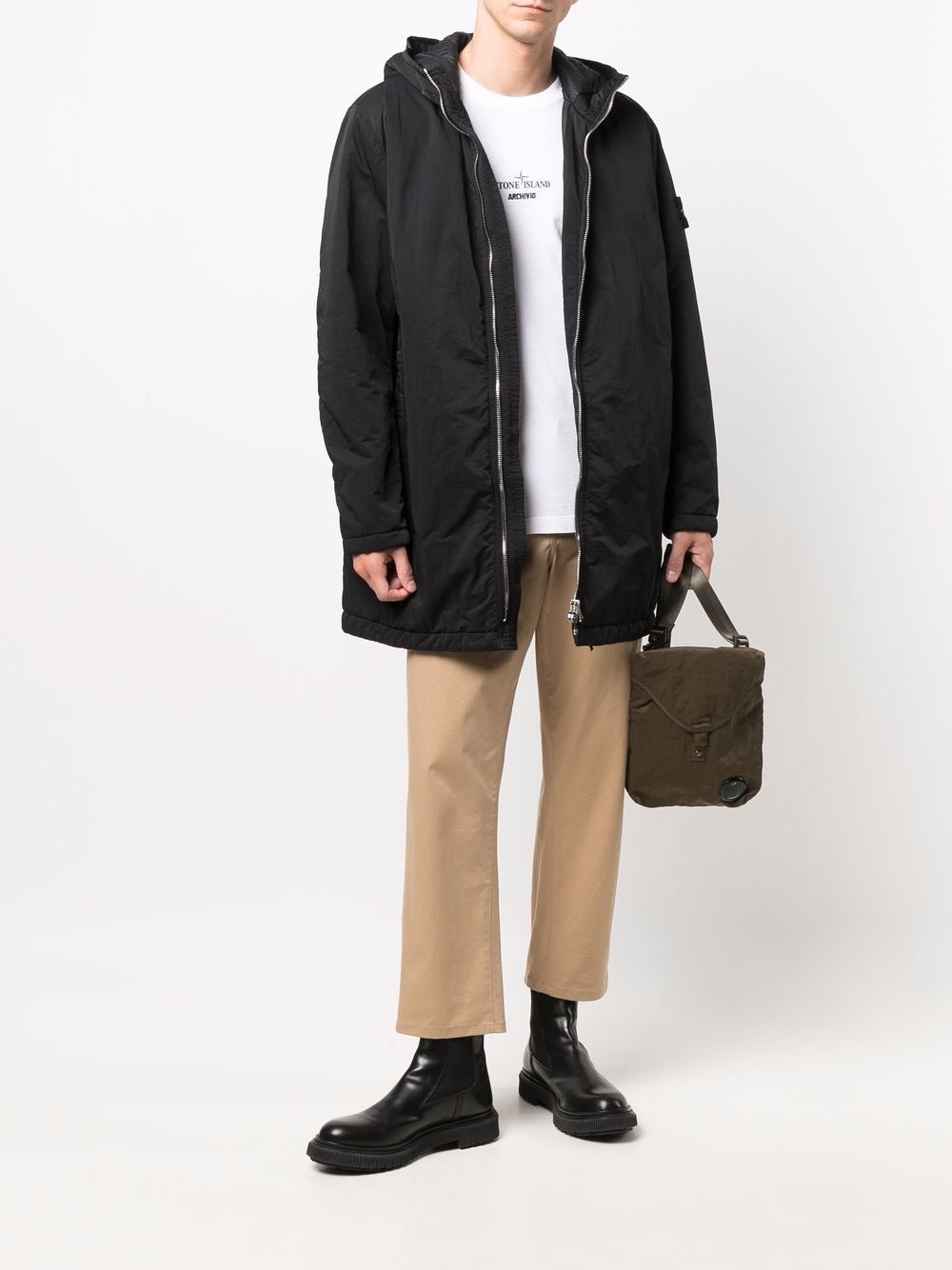 hooded parka coat - 2