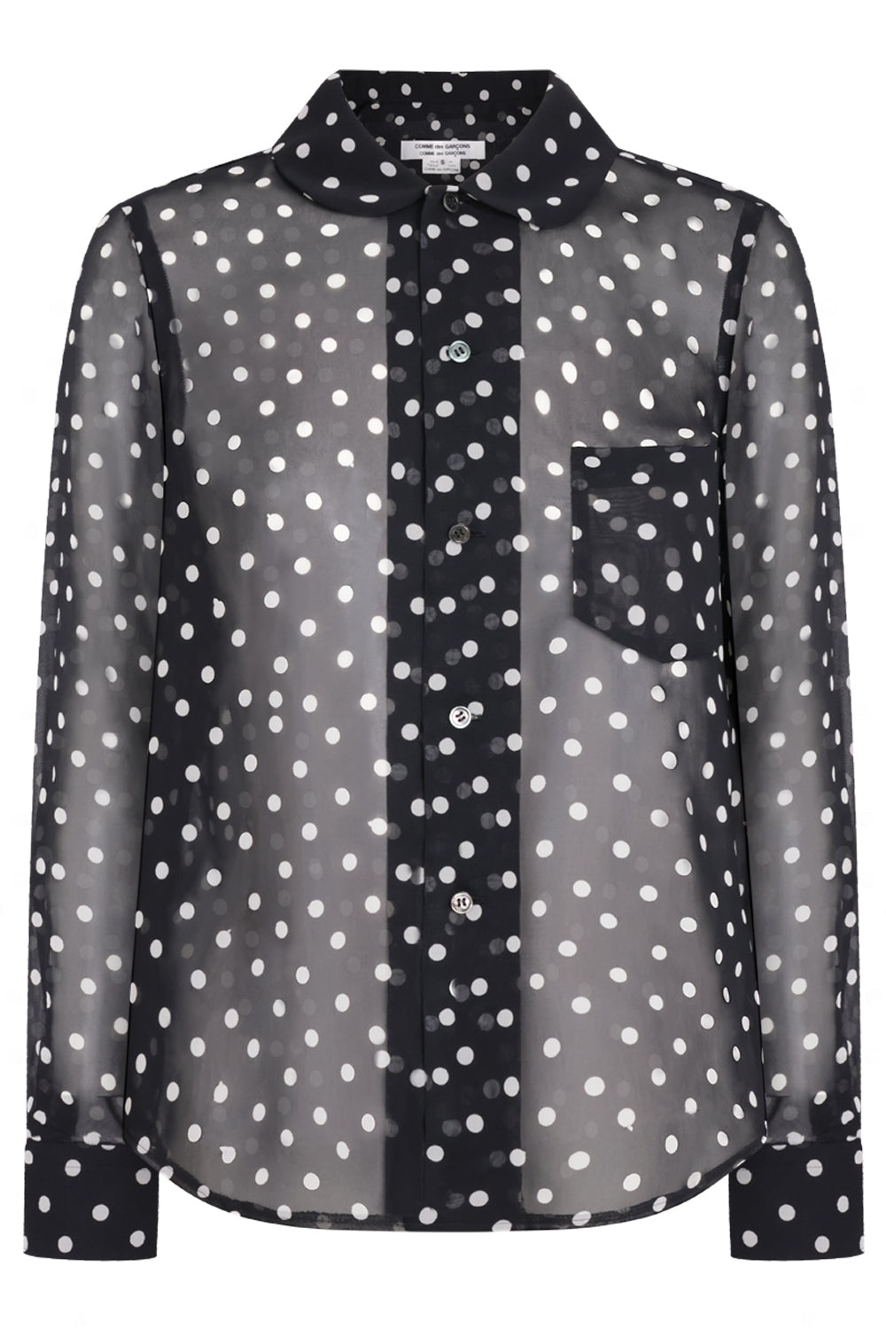 Comme des garcon polka dot shirt on sale