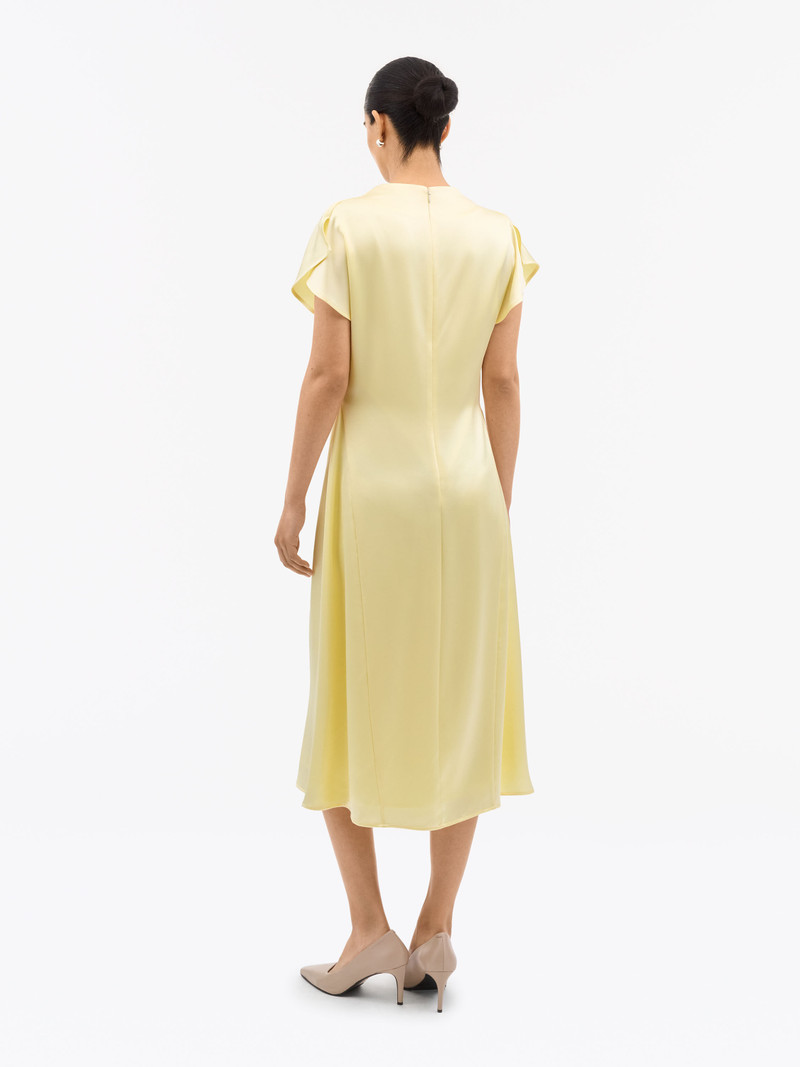 Leilani Draped Satin Dress 3