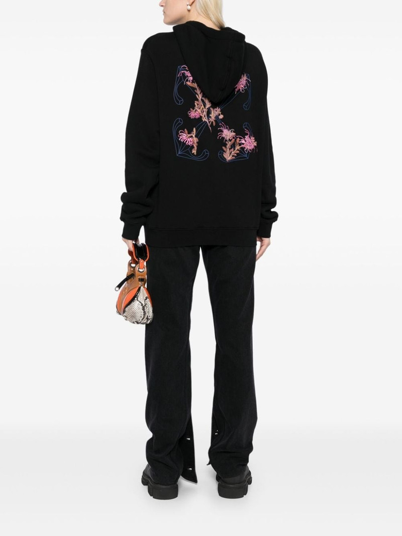 Off-White pinkflower arrow hoodie outlook