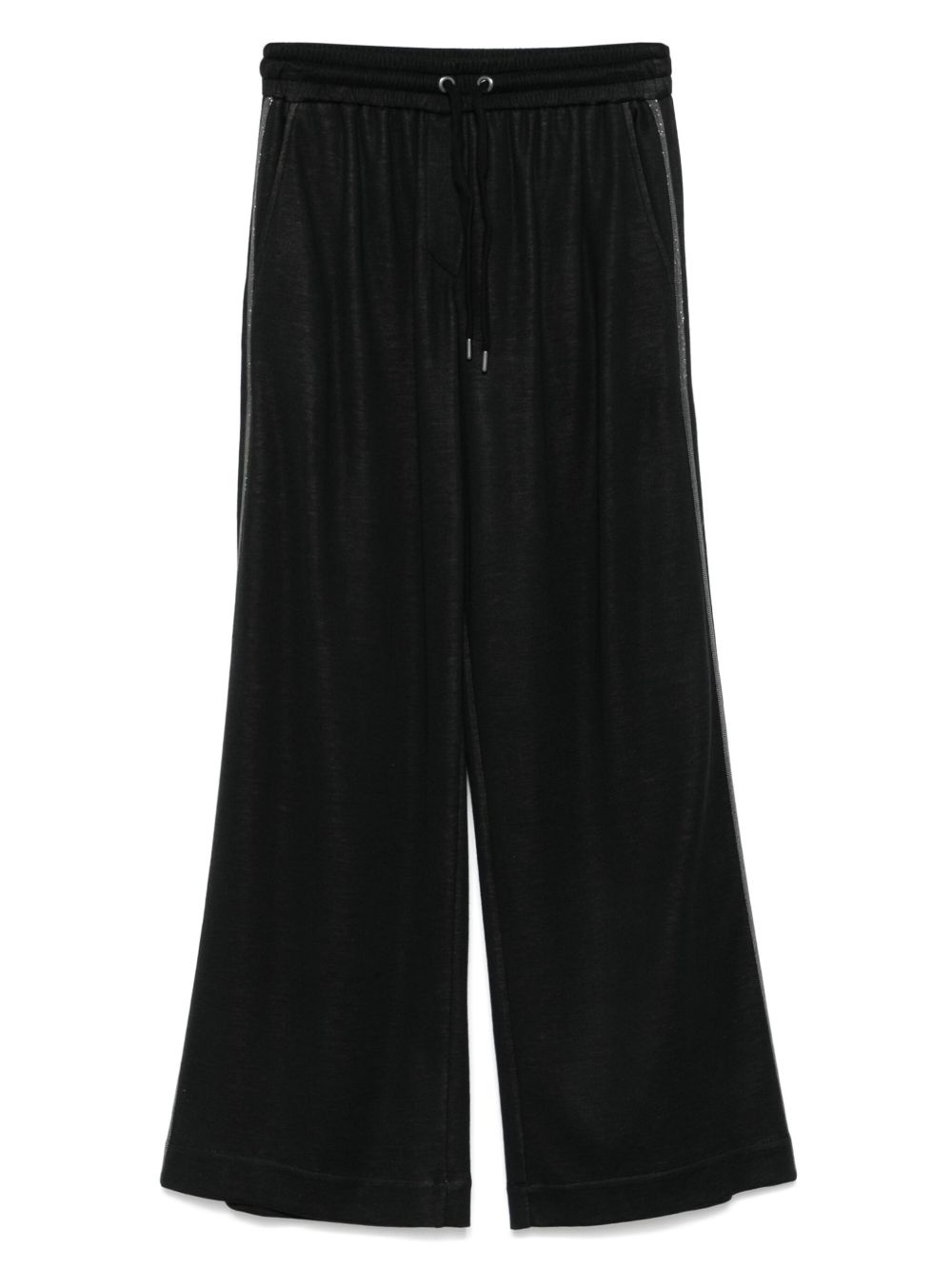 stripe-detail trousers - 1