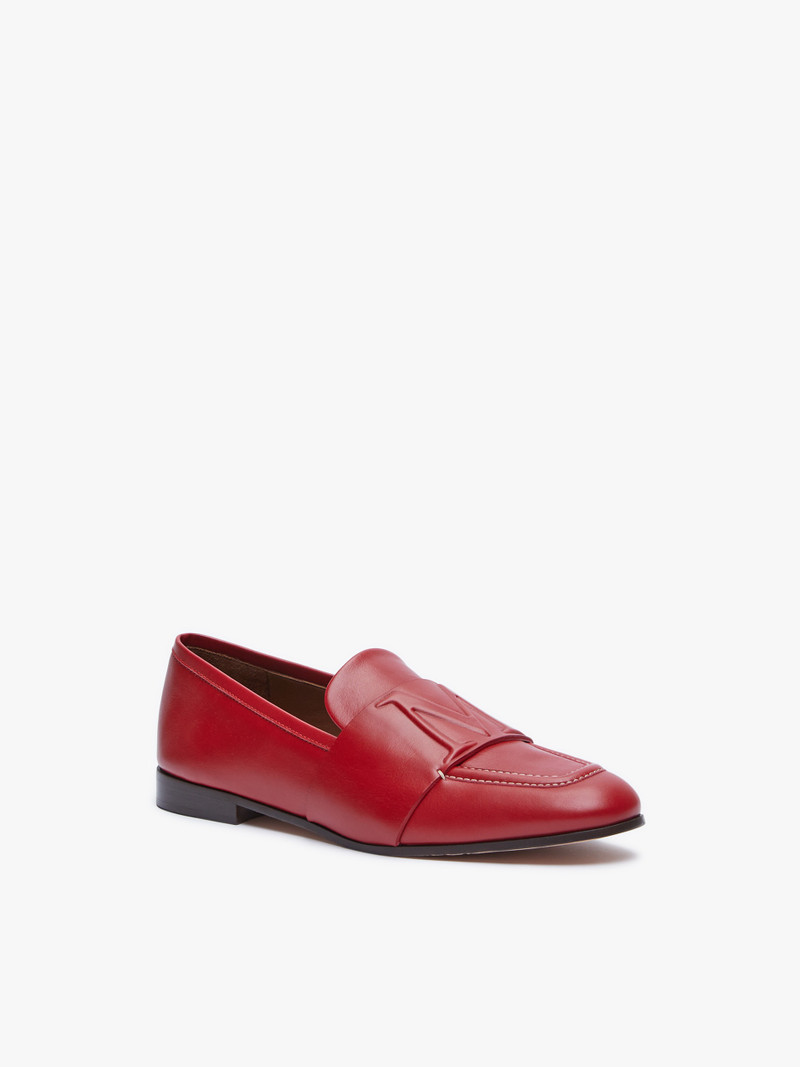 Max Mara LIZE Leather moccasins outlook