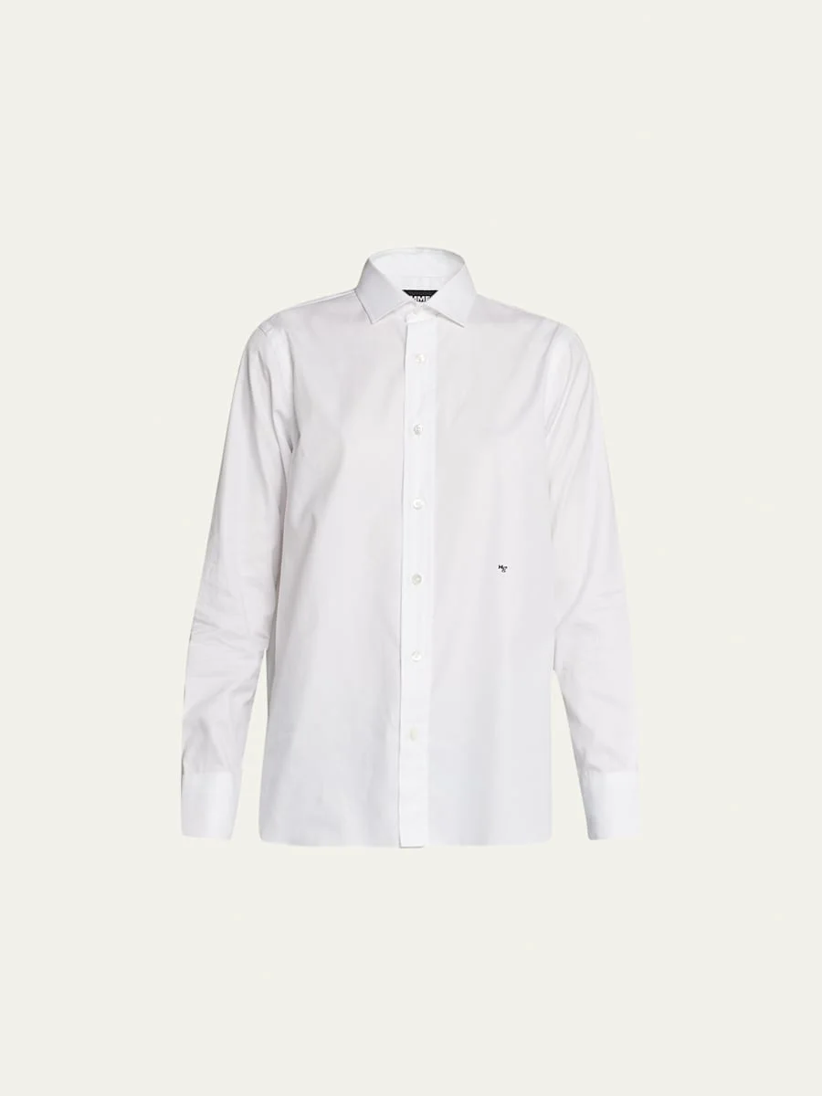 Classic Button-Up Cotton Shirt - 1