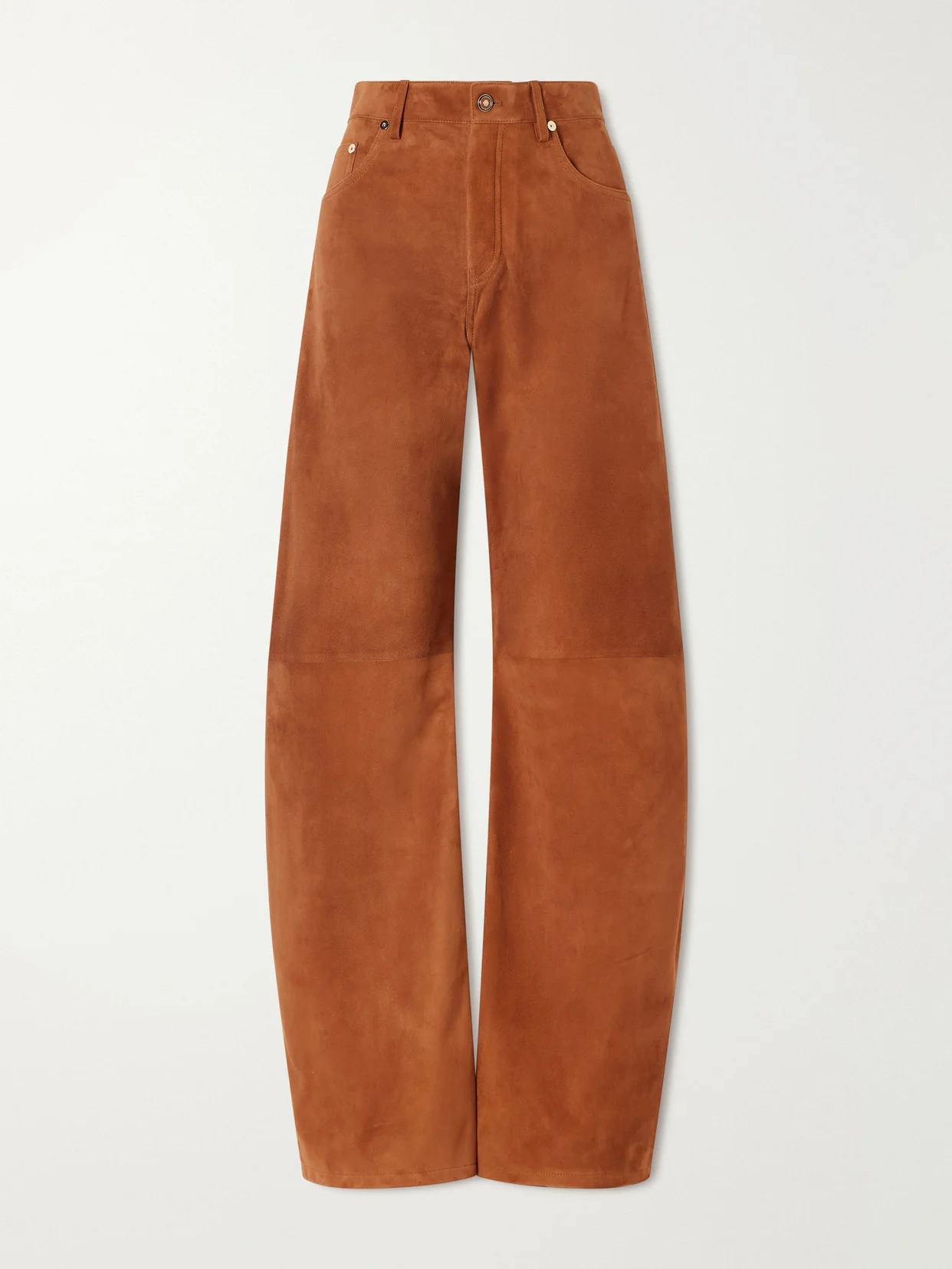 Amoret Suede Wide-leg Pants - 1