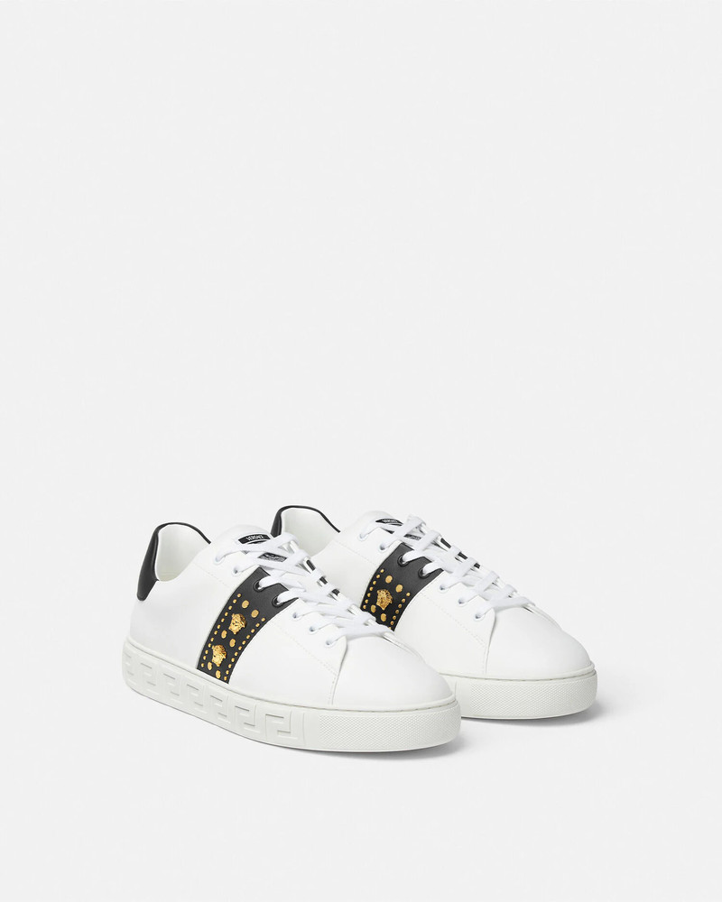VERSACE Studded Greca Sneakers outlook