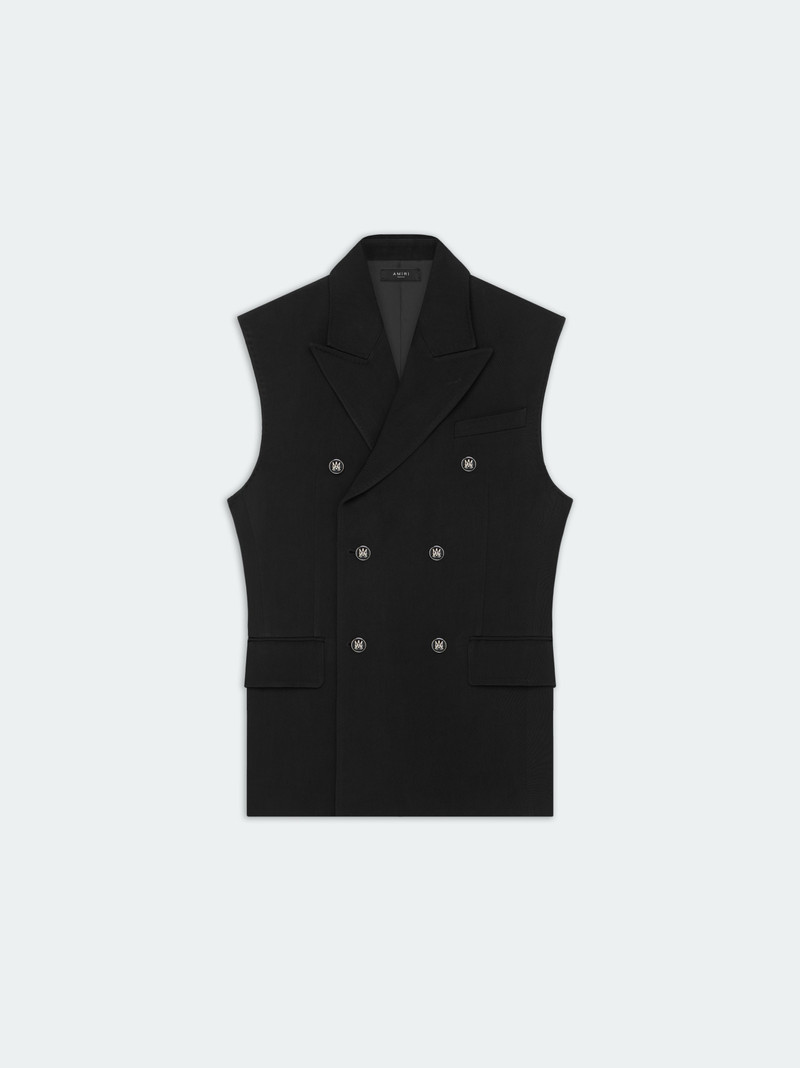 DOUBLE-BREASTED SLEEVELESS BLAZER 1