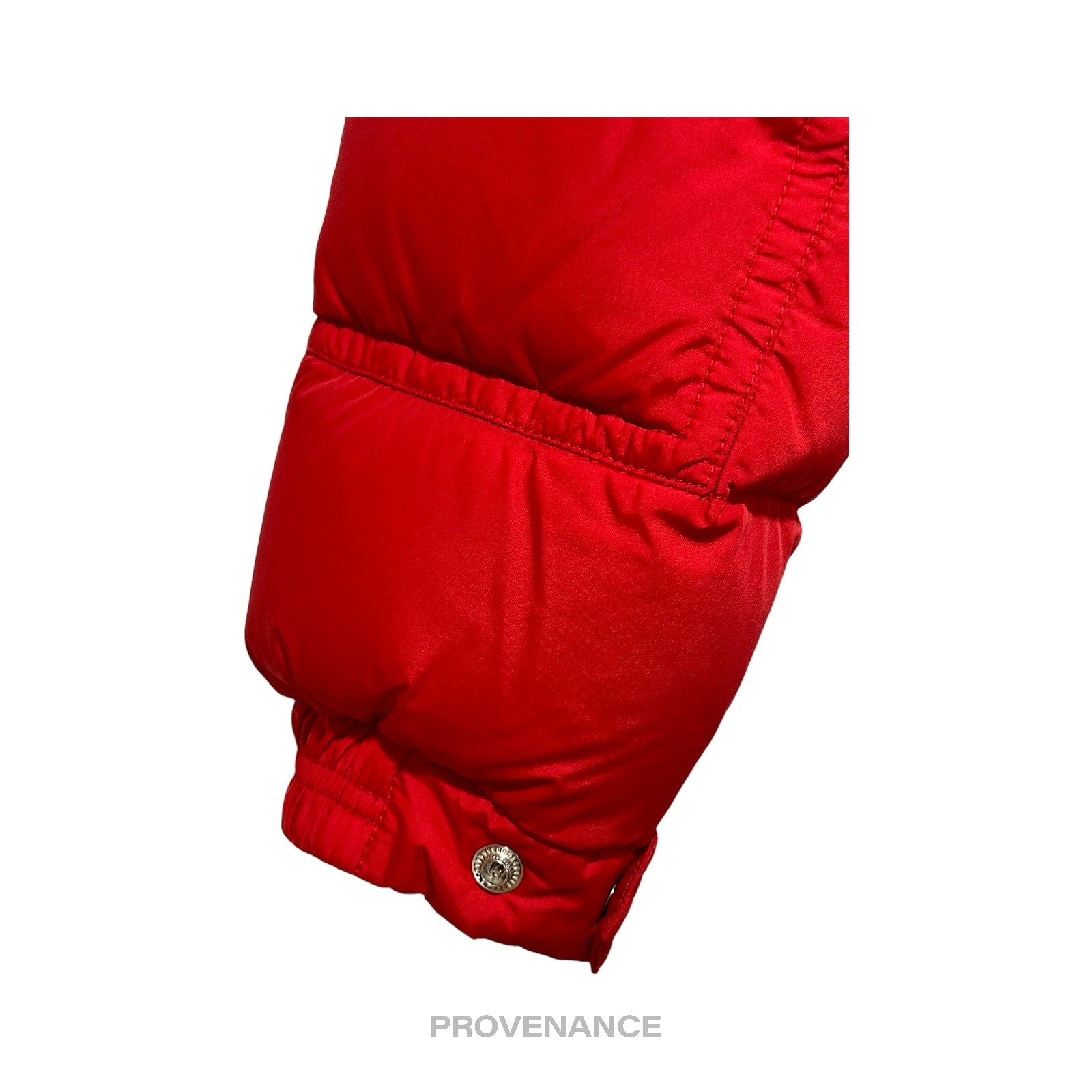 Moncler Brel Down Puffer Bomber Jacket Coat - Red 3 L - 8