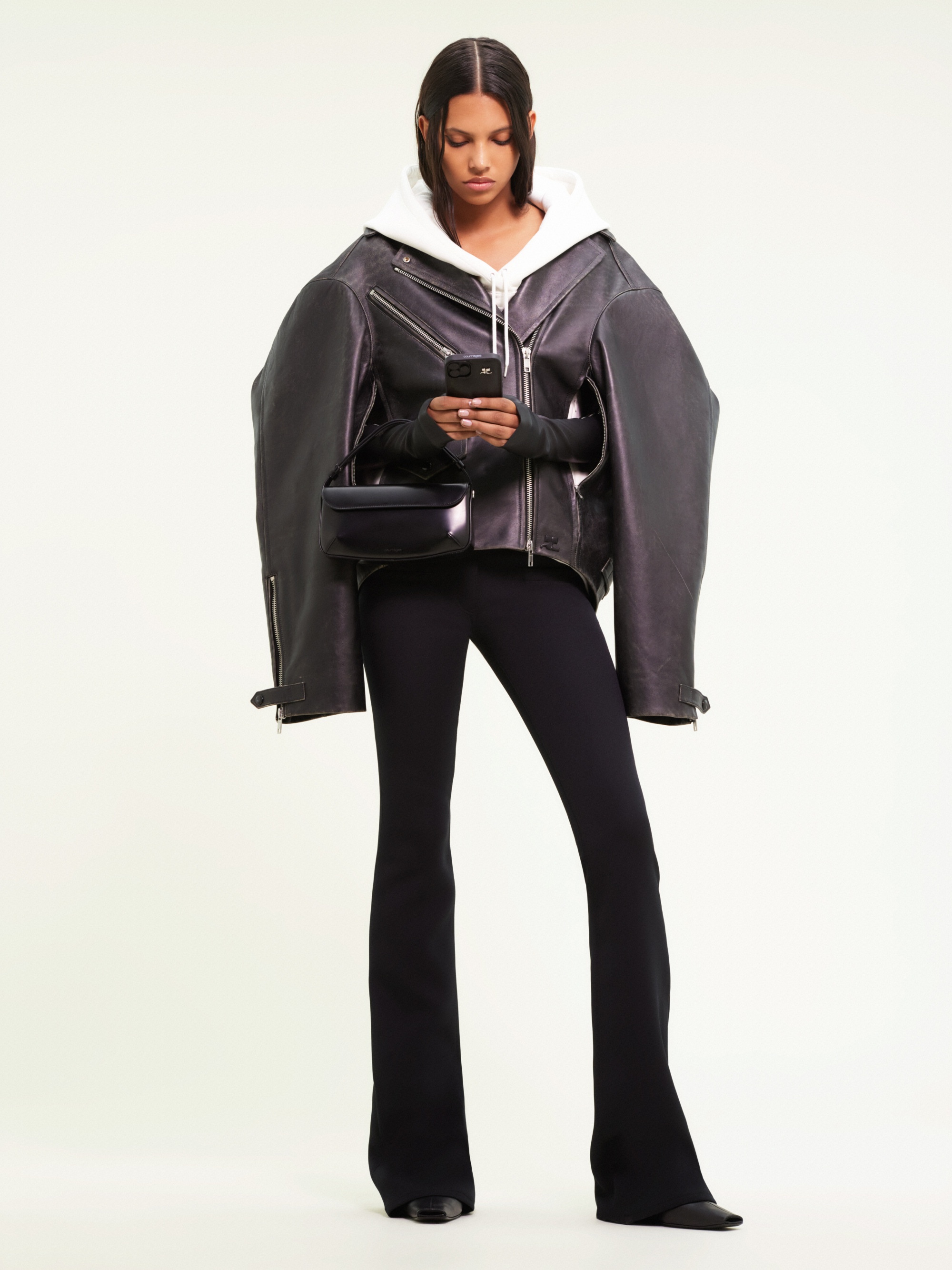 SPACE LEATHER BIKER JACKET - 3