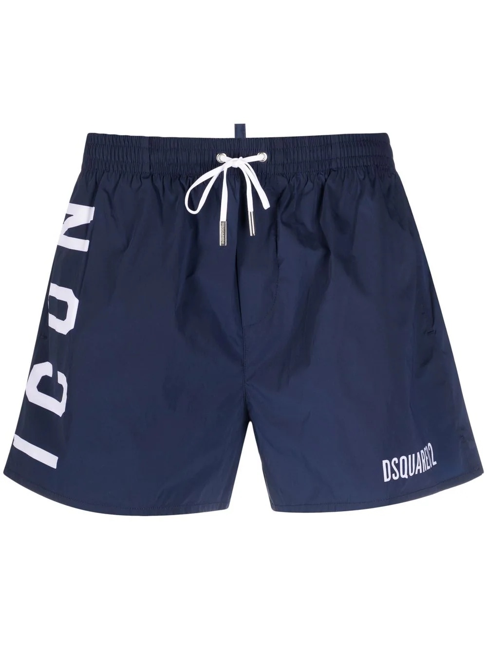 logo-print drawstring swim shorts - 1