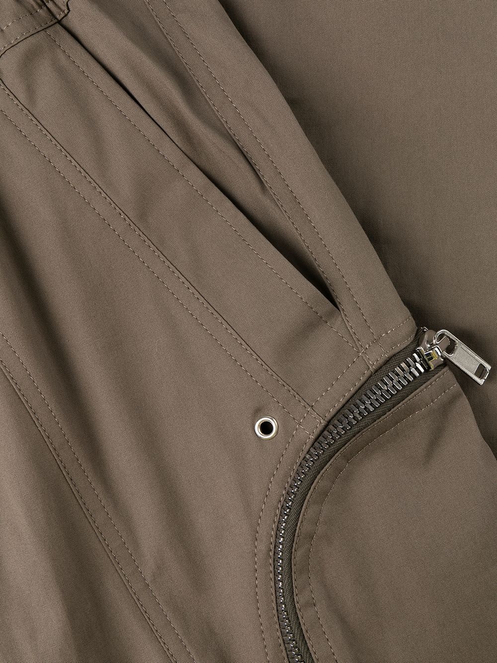 zip detail tapered trousers - 6