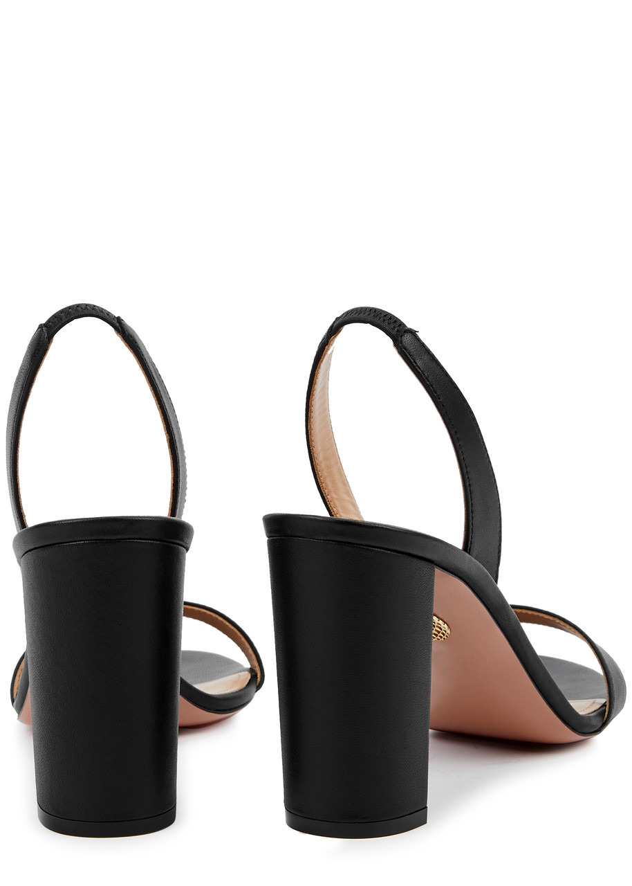 So Nude 85 leather slingback sandals - 4