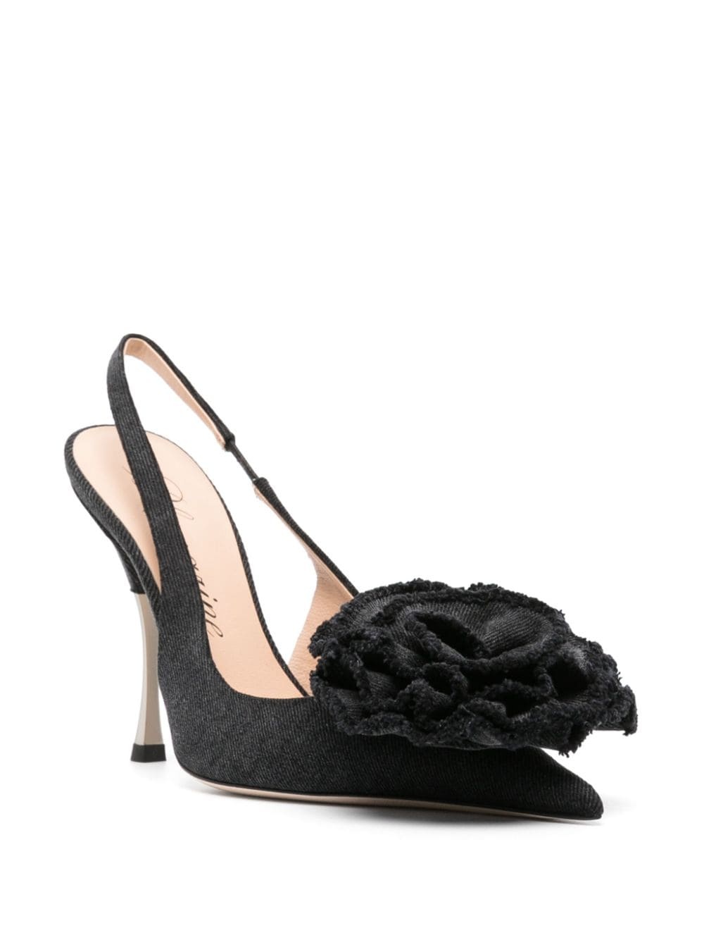 105mm floral-appliquÃ© pumps - 2